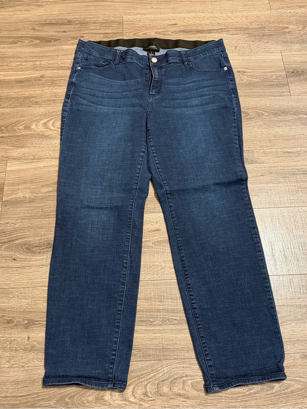Venezia Dark Indigo Straight-Leg Stretch Jeans